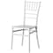 Fabulaxe Modern White Stackable Chiavari Dining Chair, White QI004661.WT - alternate 1